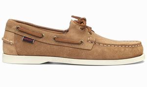 Brown Sebago Portland Fleshout Men's Boat Shoes | 58094CZOR